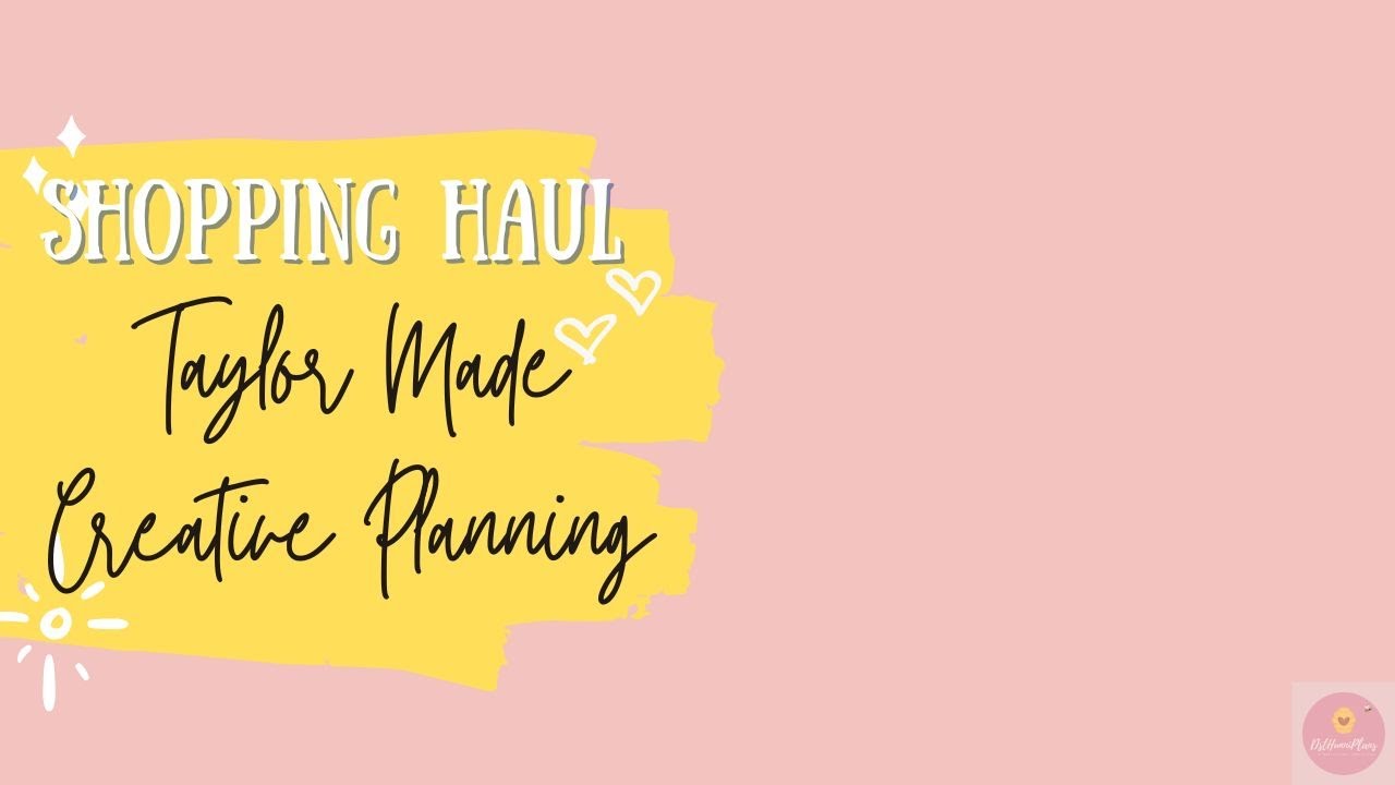 Shopping Haul | Taylor Made Creative Planning