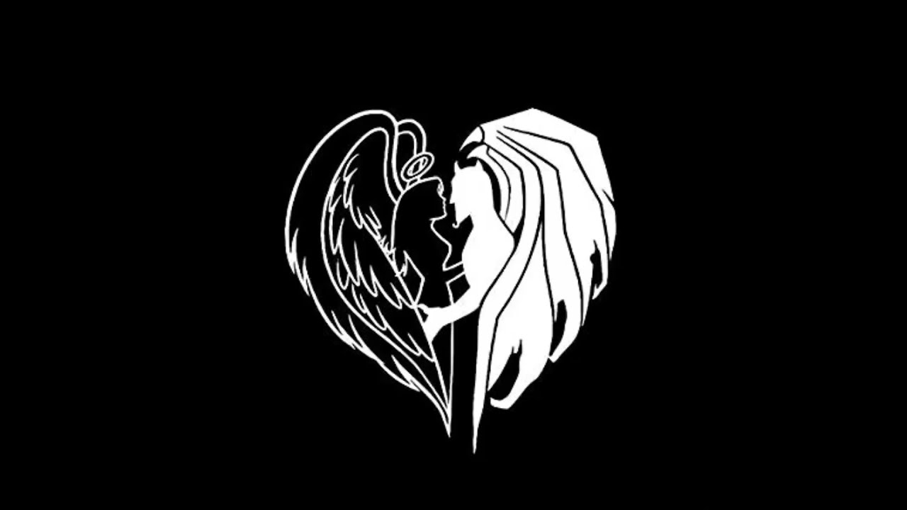 Ангел на черном фоне картинки