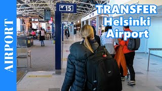 TRANSFER AT HELSINKI Airport - Finnair Connection Flight at Helsinki Vantaa Airport in Finland