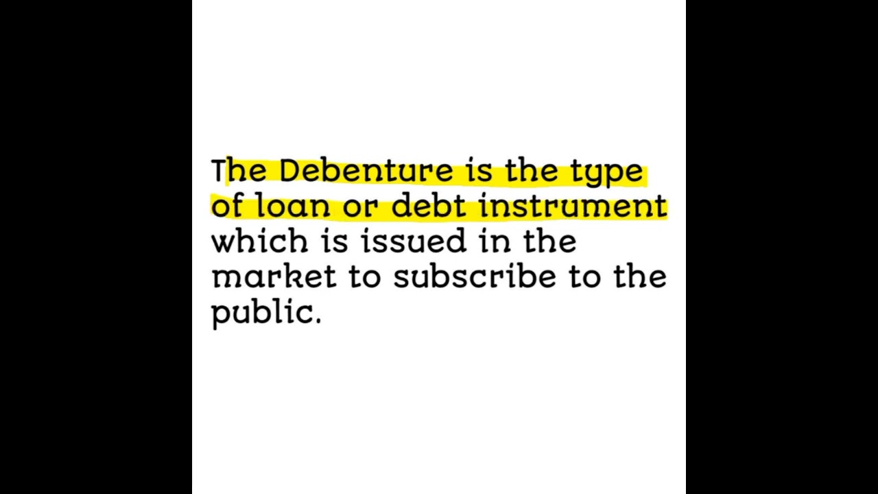 debenture 