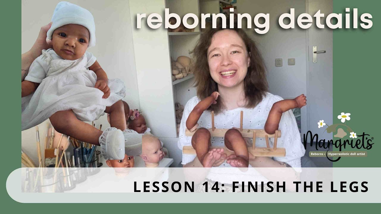 How to paint an Eritrean reborn doll episode 14: finish the legs
