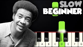 Lean On Me - Bill Withers | SLOW BEGINNER PIANO TUTORIAL + SHEET MUSIC by Betacustic
