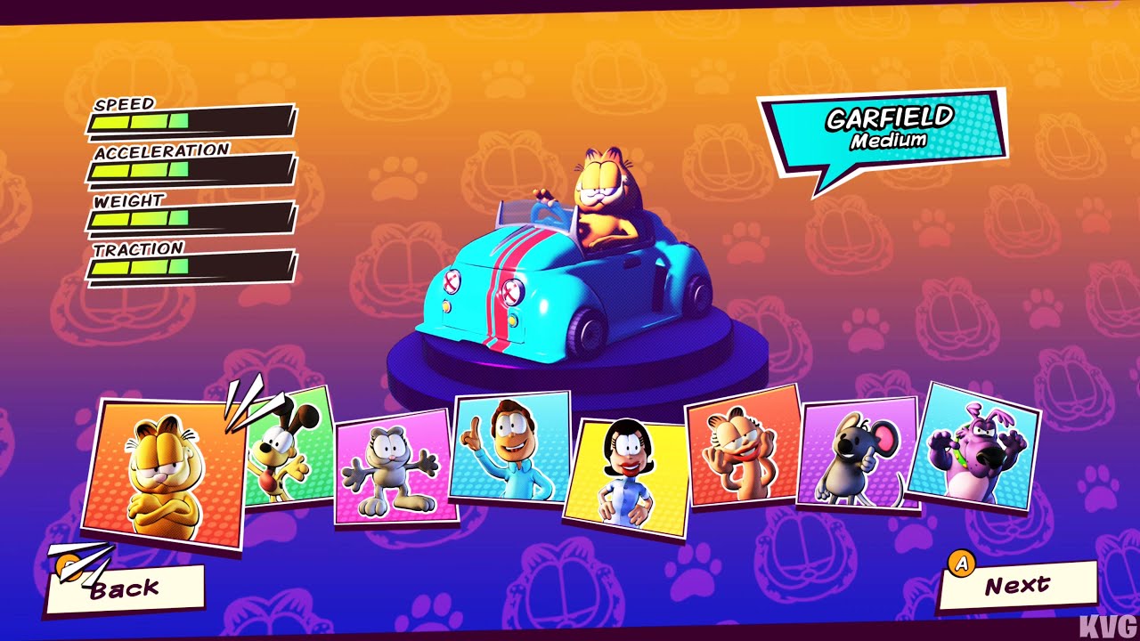 Garfield Kart 2 - All You Can Drift - All Characters | List (PC UHD) [4K60FPS]