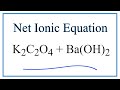Balancing Net Ionic Equations