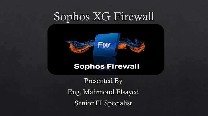39-Sophos XG Firewall (NAT Over IPSec Site To Site VPN|Policy Based)By Eng-Mahmoud Elsayed