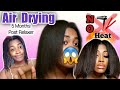 BEST WAY TO AIR DRY RELAXED HAIR (SUPER STRAIGHT, NO FRIZZ)| How to Dry Relaxed Hair WITHOUT HEAT!
