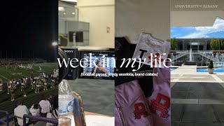 COLLEGE WEEK IN MY LIFE  | ualbany vs. cornell, brand collabs, study sessions & more!