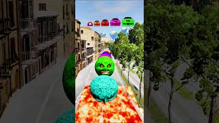 Big & Small Cars and Moon Monster Cars vs - BeamNG.Drive #beamngdrive #00