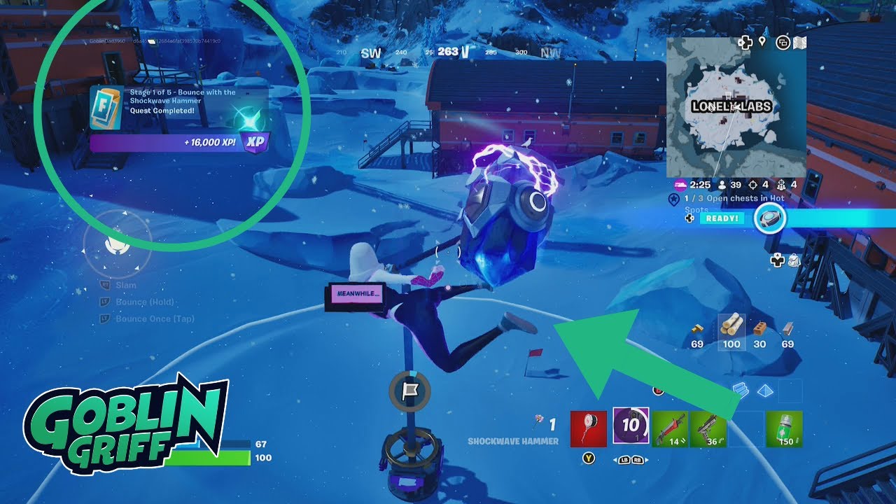 How to Bounce with the Shockwave Hammer Fortnite Chapter 4 Season 1