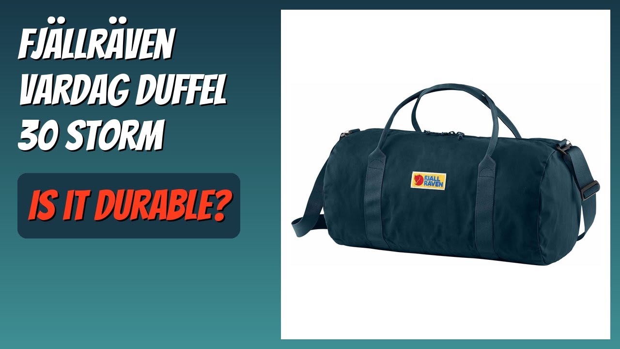 REVIEW (2026): Fjällräven Vardag Duffel 30 Storm. Features - YouTube