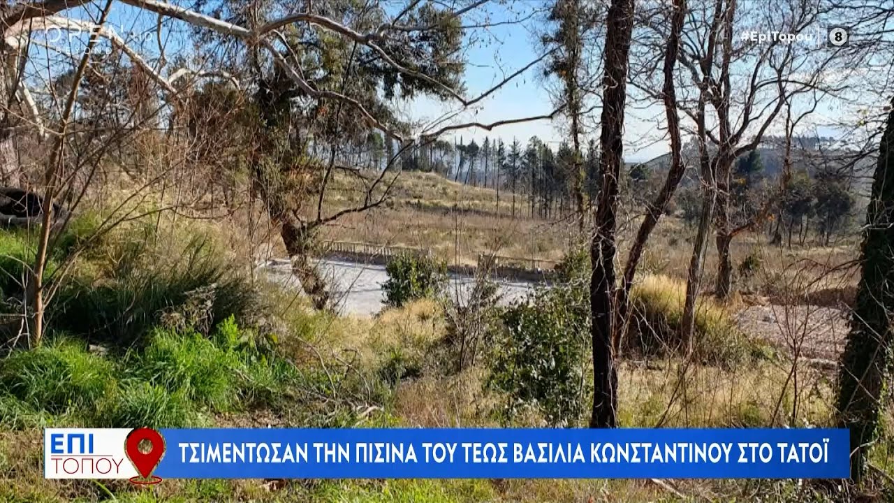 Τσιμέντωσαν την πισίνα του Τέως Βασιλιά Κωνσταντίνου στο Τατόι | OPEN TV