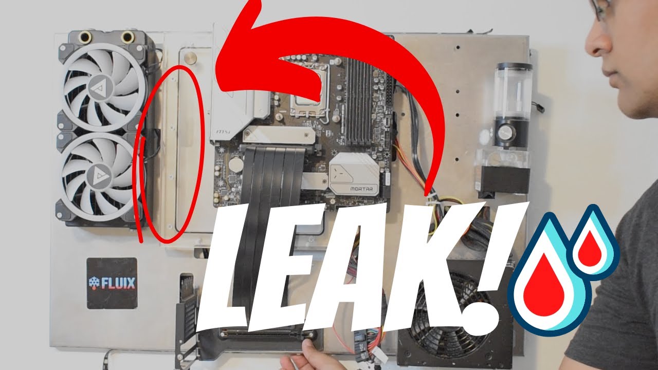 Avoiding water cooling DISASTER! How to fix a leak YouTube