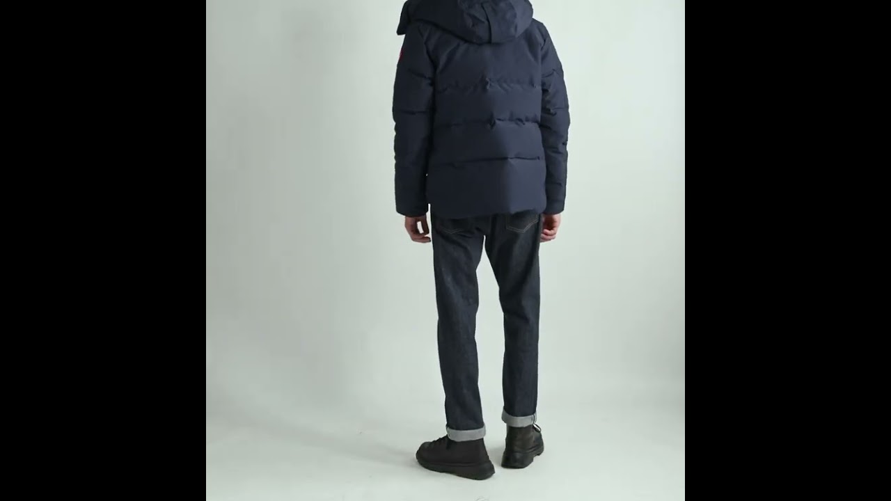 Macmillan Logo-Appliquéd Quilted Shell Hooded Down Parka (Navy)