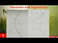 Hyperbola and Parabola (Engineering Drawing)
