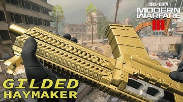 UNLOCKING GILDED ON THE HAYMAKER! - COD MW3 MULTIPLAYER