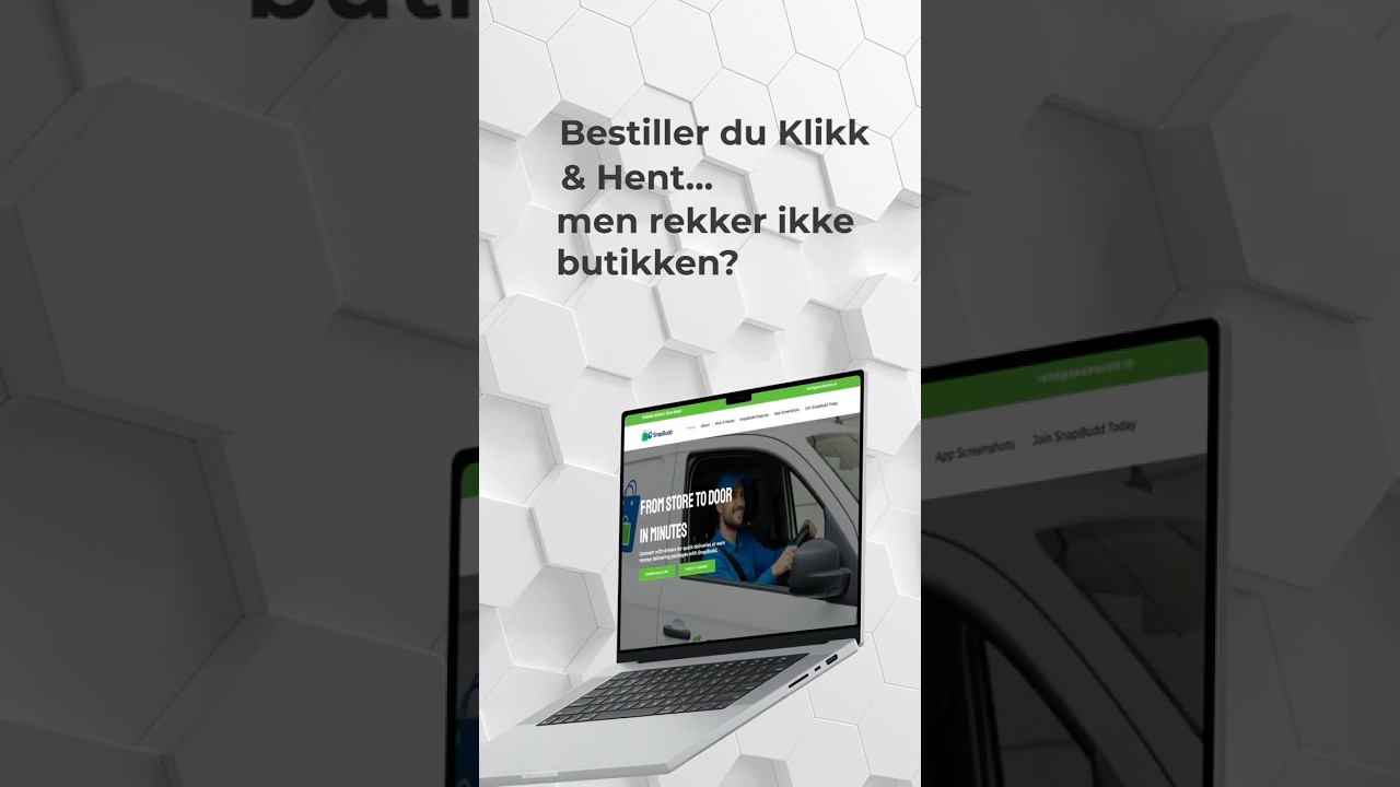 SnapBudd Norge - Fra butikk til dør på minutter! 