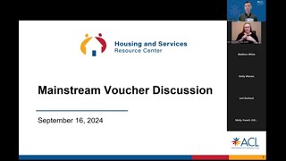 HSRC Webinar: HUD Mainstream Voucher Guidance