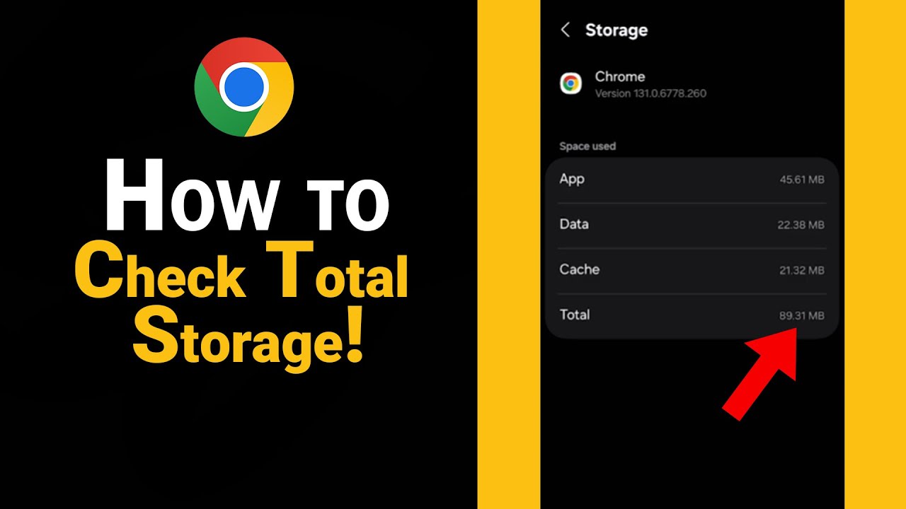 How to Check Total Storage of Google Chrome [NEW]