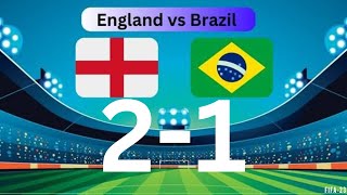 England vs Brazil 2-1 Highlights & All Goals 2024 HD