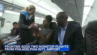 Frontier adds 2 nonstop flights from Philadelphia International Airport