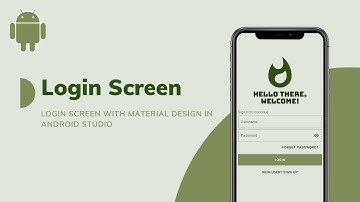Login Screen with Material Design in Android Studio