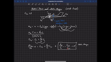 Static Trim and Stability . Longitudinal . Neutral Point and Static Margin