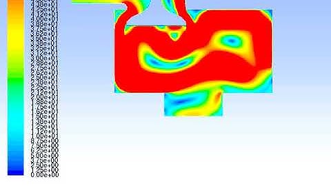 2D Engine ICE In-cylinder cold flow simulation