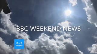 BBC Weekend News intro 1pm 12.7.20 MOCK