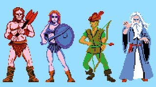 Gauntlet (NES 1987) Title Screen Intro Music