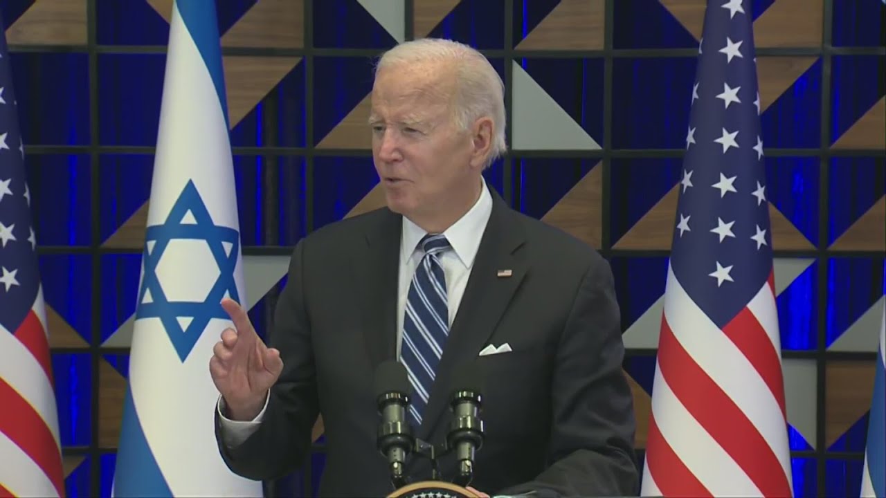 Biden pledges solidarity with Israelis and suggests 'other team' to ...