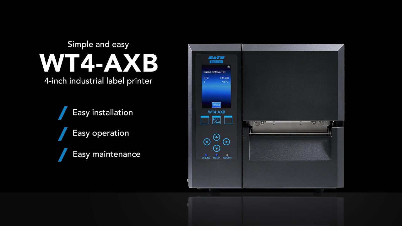 Simple and Easy — WT4-AXB, SATO's New Industrial Printer - YouTube
