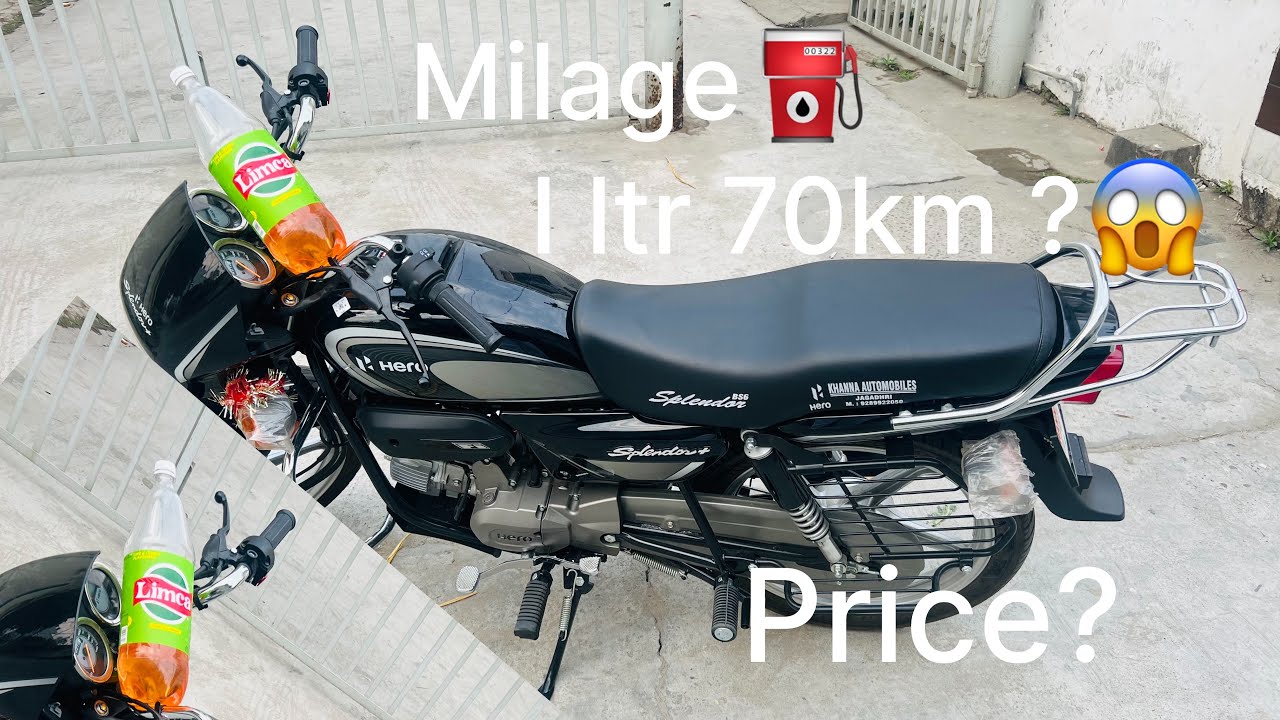 2025 new splender plus real mialege test😱|price model?