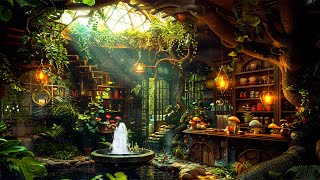 Chilling Mystery Café Plant Shop ☕Soothe Flute Music with Ambience | Relax Body, Beat Inosmnia, Rest
