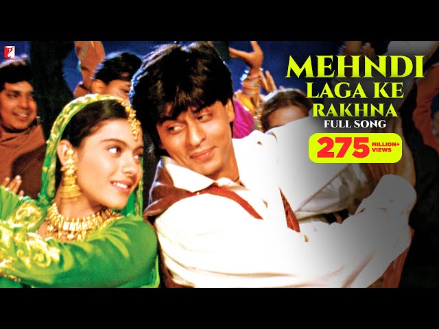Watch Mehndi Laga Ke Rakhna Song | Dilwale Dulhania Le Jayenge | Shah Rukh Khan, Kajol | Lata, Udit | DDLJ on YouTube.
