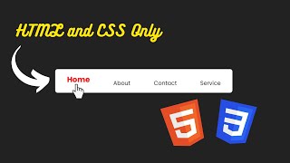 Horizontal Navigation bar using HTML and CSS |  #shorts