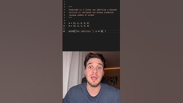 Cómo comprobar si dos listas son iguales en Python ✅ #programación