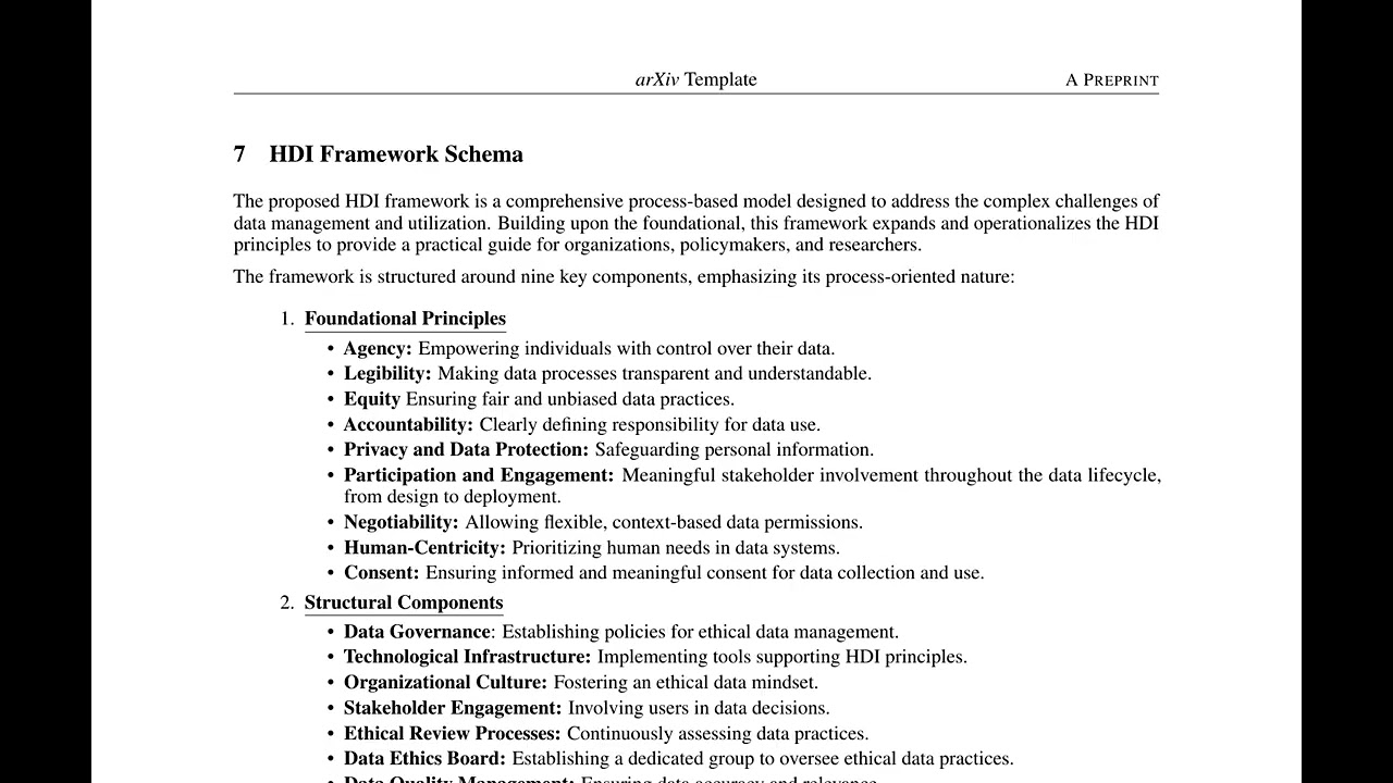 Human-Data Interaction Framework: A Comprehensive Model for a Future Driven by Data and Humans 46min