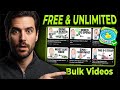 Create UNLIMITED AI Videos in BULK - 100% FREE (No Limits!)