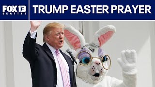 WATCH LIVE: President Trump participates in Easter prayer service, dinner