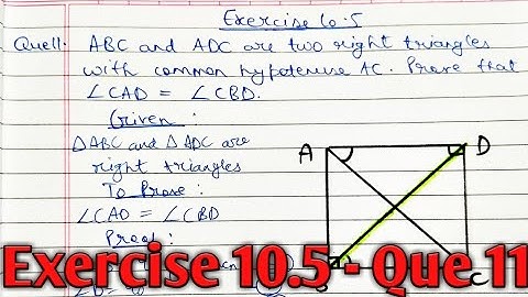 ABC and ADC are two right triangles with common hypotenuse AC. Prove that ∠CAD=∠CBD.