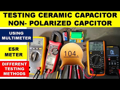 {594} How To Test Ceramic Capacitor /Non Polarized/ Non Polar/  AC Capacitor With