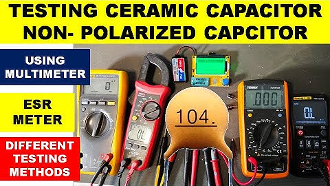{594} How To Test Ceramic Capacitor /Non Polarized/ Non Polar/  AC Capacitor With Multimeter