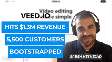 Veed CEO Sabba Keynejad: Hits $1.3m revenue, helping podcasters create videos with subtitles