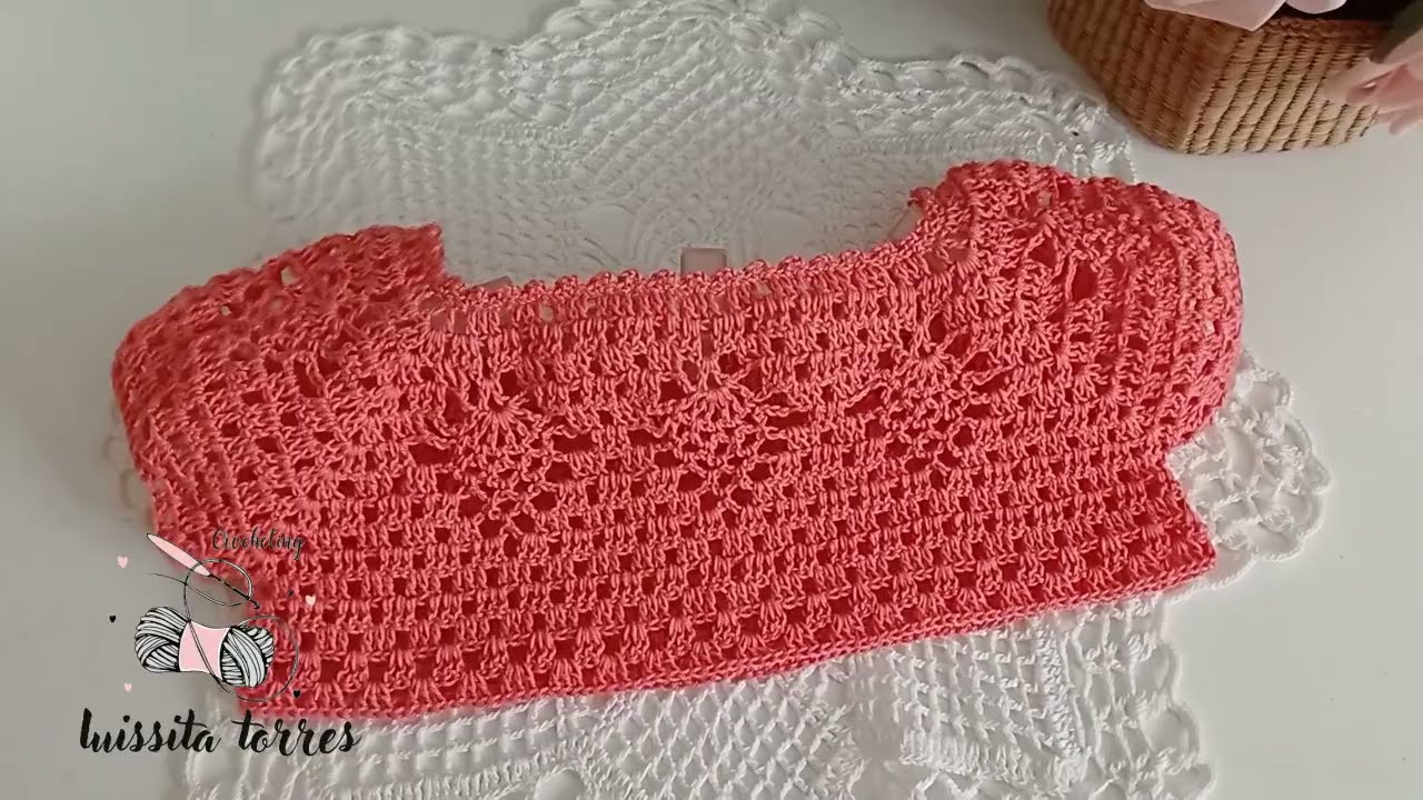 INCREÍBLE CROCHET! Patrón de Ganchillo paso a paso Fácil y Rápido de hacer para bebé Canesú crochet