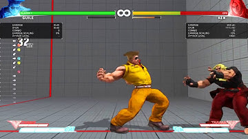 SFV GUILE MAX COMBO CH 659 DMG 782 STUN