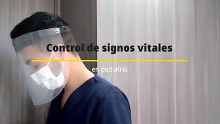 Control de signos vitales de un niño
