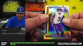 2025 Topps Chrome Football Hobby Box Random Division Group Break #28 - Brett