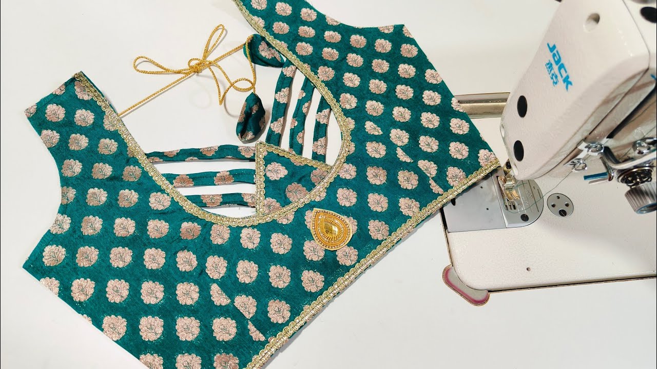 Designer Back Neck Blouse Designs Cutting And Stitching || Latest Model Blouse Designs 