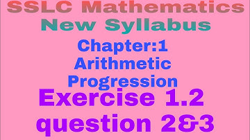 NCERT Class 10:Mathematics Chapter-1 Arithmetic Progression Exercise 1.2 Question 2&3(In Hindi)