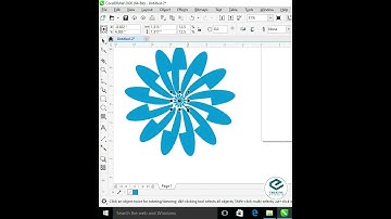 Corel draw Experiment class 2 with create a nice flower type shape in urdu / hindi
